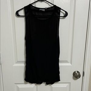 Athleta Black Mesh Work out Tank Top